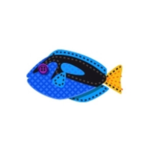 Stitched Blue Tang